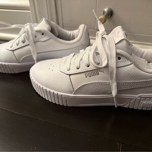 PUMA Women's Carina 2.0 All-White Sneakers